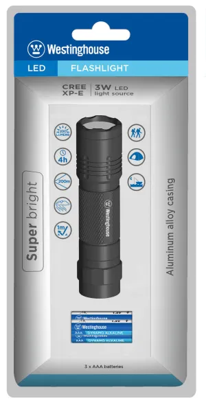 Westinghouse 3 Watt Cree Aluminum Flashlight