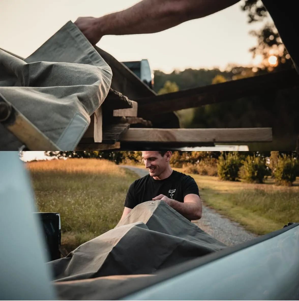 WHITEDUCK Canvas Tarp 18 oz. Heavy Duty Waterproof UV Resistant, Rustproof Grommets, Industrial & Commercial Use Cloth Tarp (Cut Size: 12'x16', Finished Size: 11'6"x15'6", Olive Drab)…