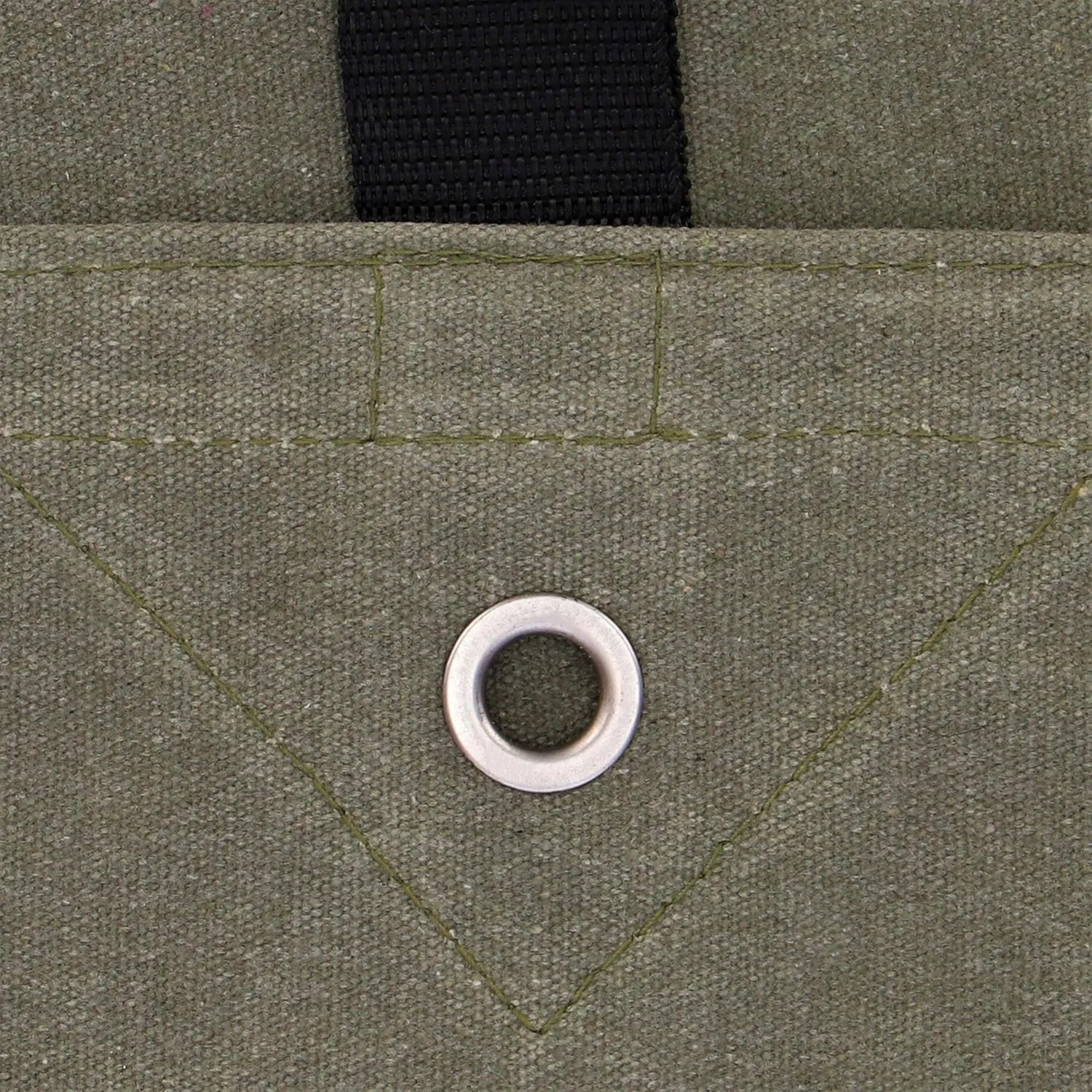 WHITEDUCK Canvas Tarp 18 oz. Heavy Duty Waterproof UV Resistant, Rustproof Grommets, Industrial & Commercial Use Cloth Tarp (Cut Size: 12'x16', Finished Size: 11'6"x15'6", Olive Drab)…