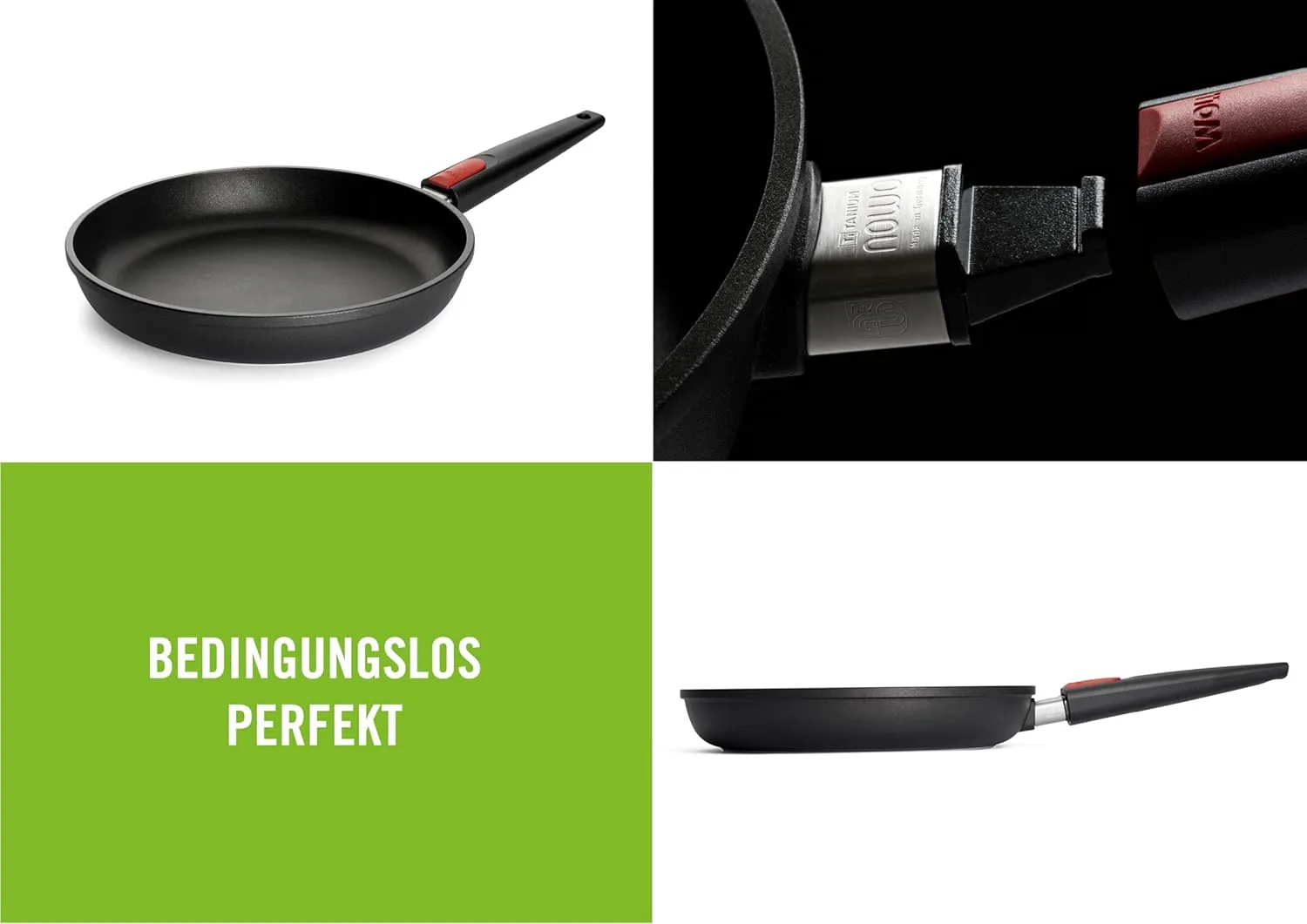 Woll Nowo Titanium Fry Pan with Detachable Handle, 11-Inch