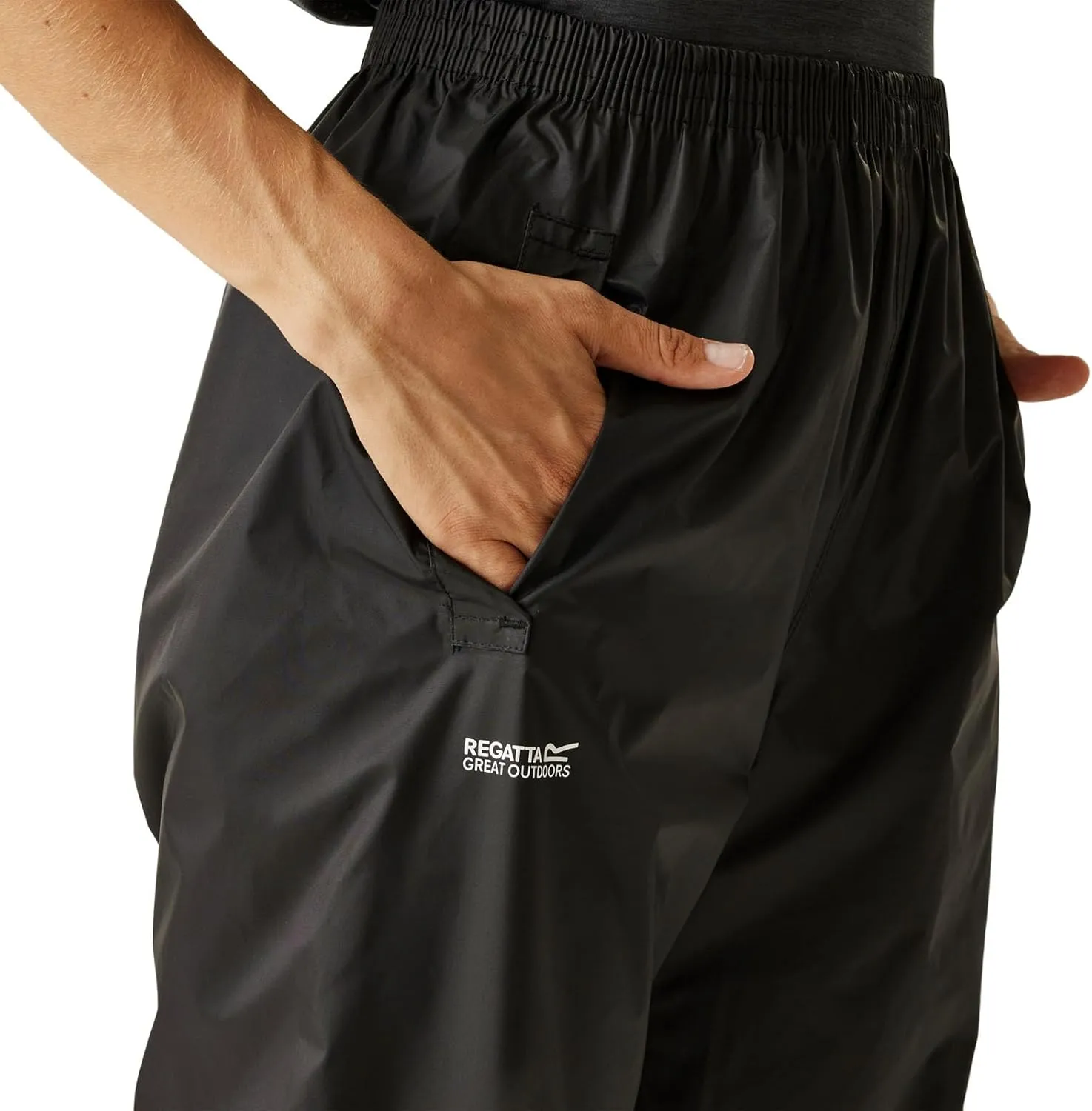 Women's Colour: Blue Pack It' Waterproof Breathable Foldable Taped Seams Walking Trousers