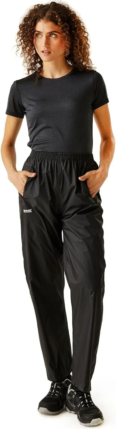 Women's Colour: Blue Pack It' Waterproof Breathable Foldable Taped Seams Walking Trousers