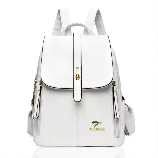 Women’s Large-Capacity Leather Backpack - Vintage Travel Rucksack