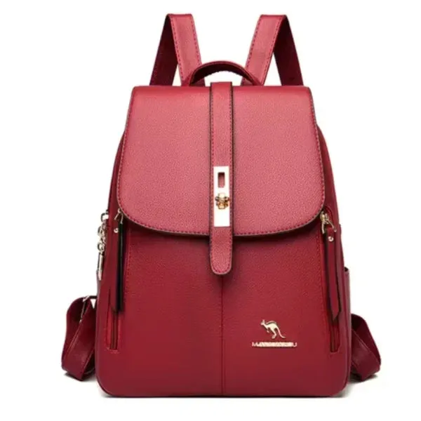 Women’s Large-Capacity Leather Backpack - Vintage Travel Rucksack