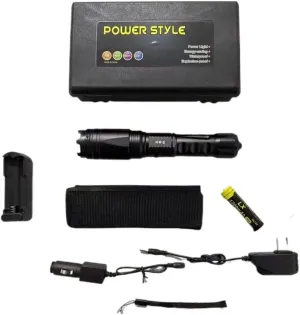 X4 Tactical Flashlight Type-III Hard Anodized, Zoomable Focus & Glass Breaker