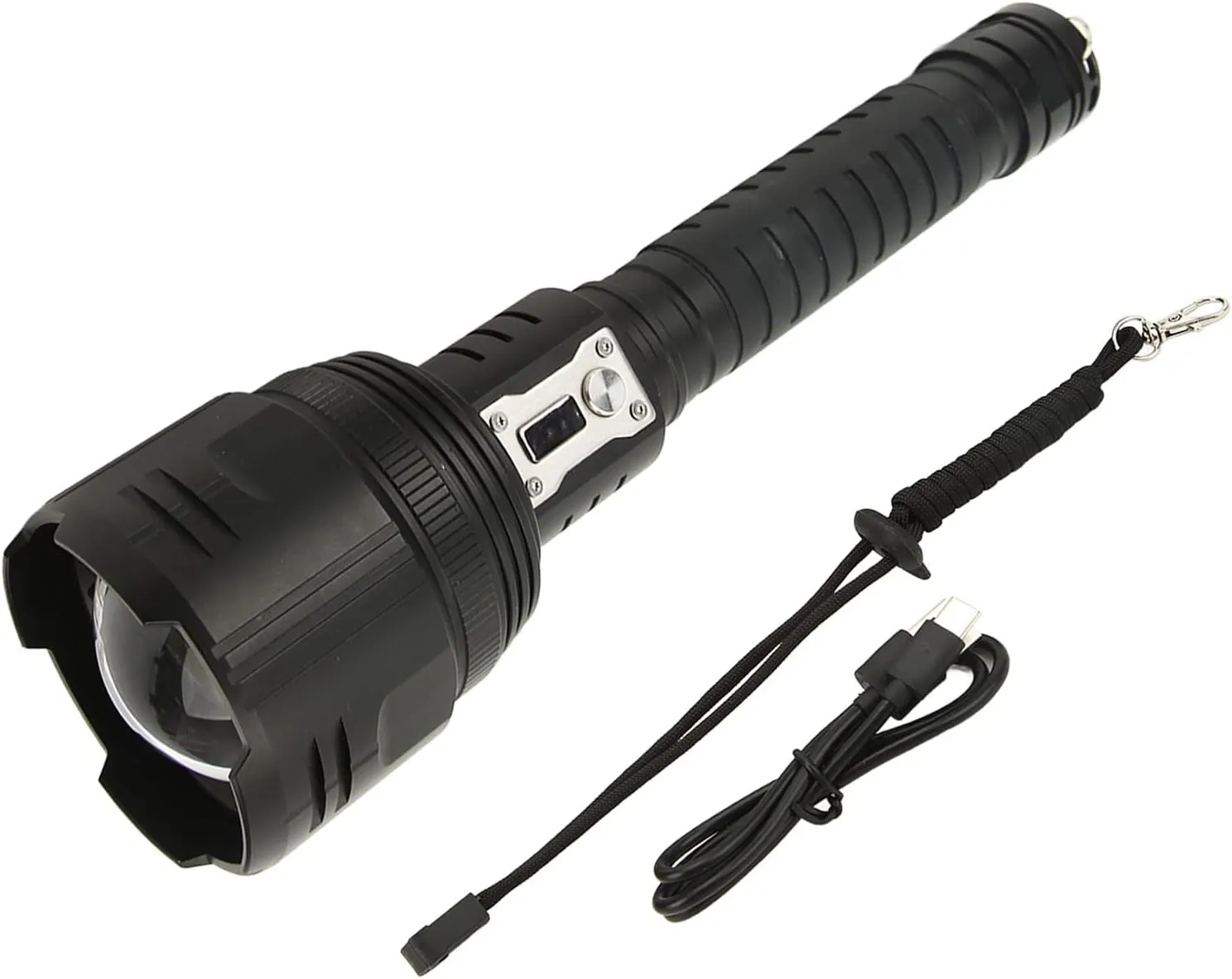 XHP360 LED Flashlight 5000LM Zoomable Rechargeable IPX4 Flashlight for Outdoor Emergency Use