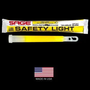 Yellow Emergency Safety Glow Sticks -50 Pack