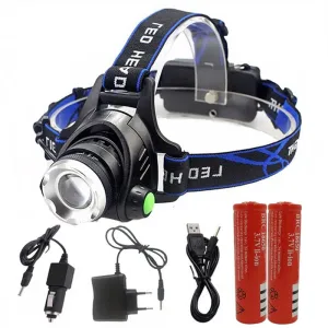 Z20XM-L T6/L2 led headlamp Headlight head lamp flashlight torch 5000lm 18650 battery front light Rechargeable zoomable headlight