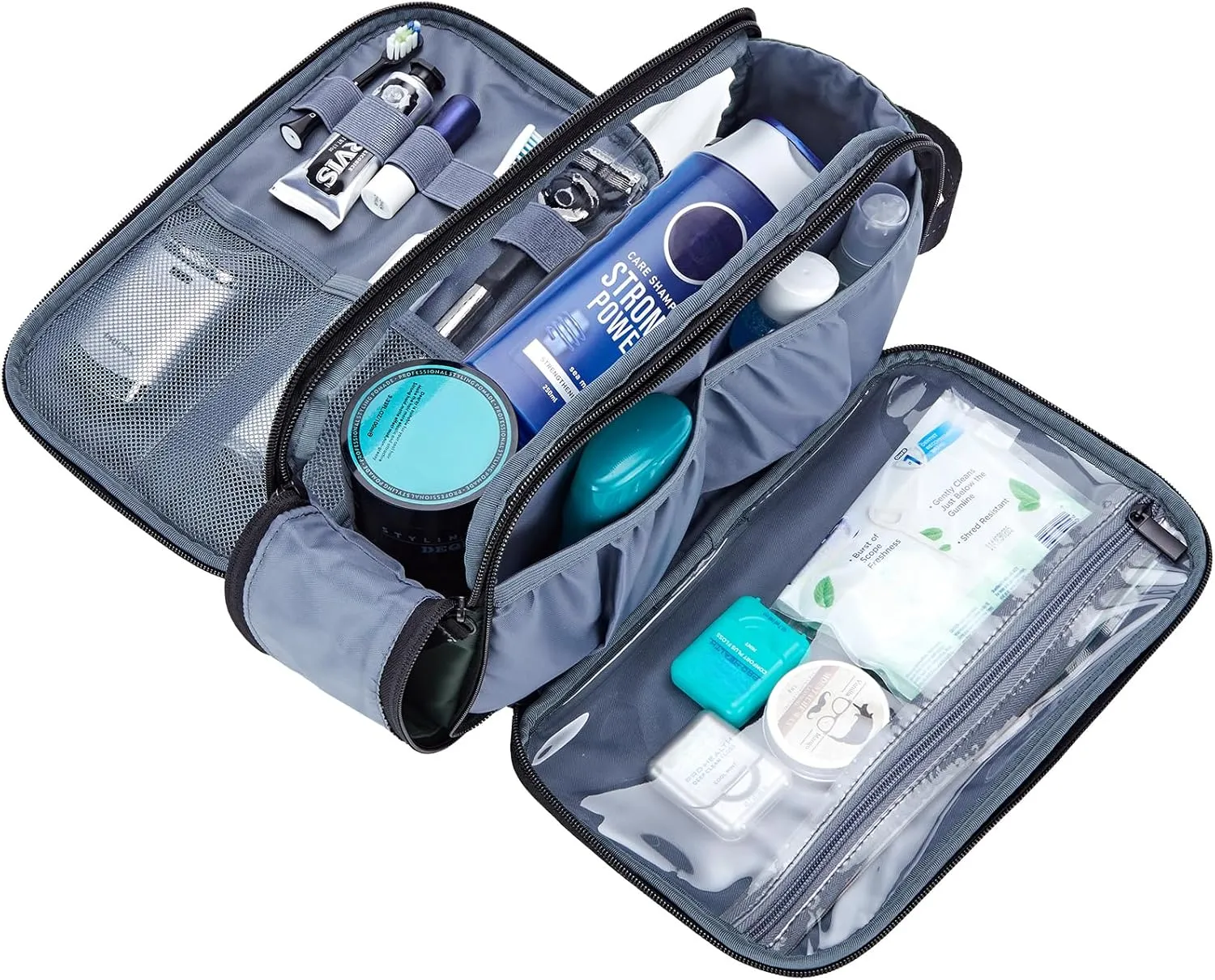 ZEEMO Toiletry Bag for Men, Water-resistant and Leak-Proof Dopp Kit with Large Capacity for Toiletries