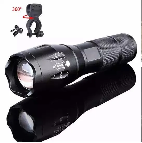 Zoom In A Flash: Your Big Flashlight with a Small Footprint   Bonus Bike Mount Free