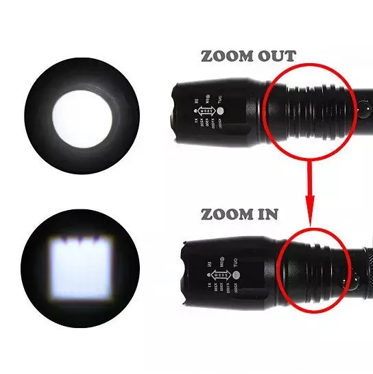 Zoom In A Flash: Your Big Flashlight with a Small Footprint   Bonus Bike Mount Free