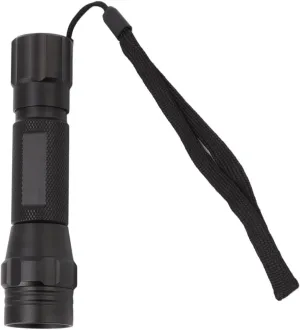 Zoomable Aluminium Alloy Blue LED Flashlight - Blood Tracking Hunting Torch for Outdoor Night Activities - Super Bright LED Black Flashlight