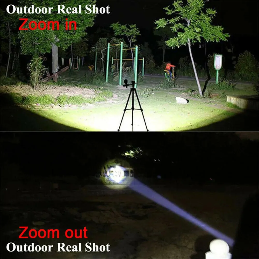 Zoomable LED Tactical Flashlight - 3 Modes