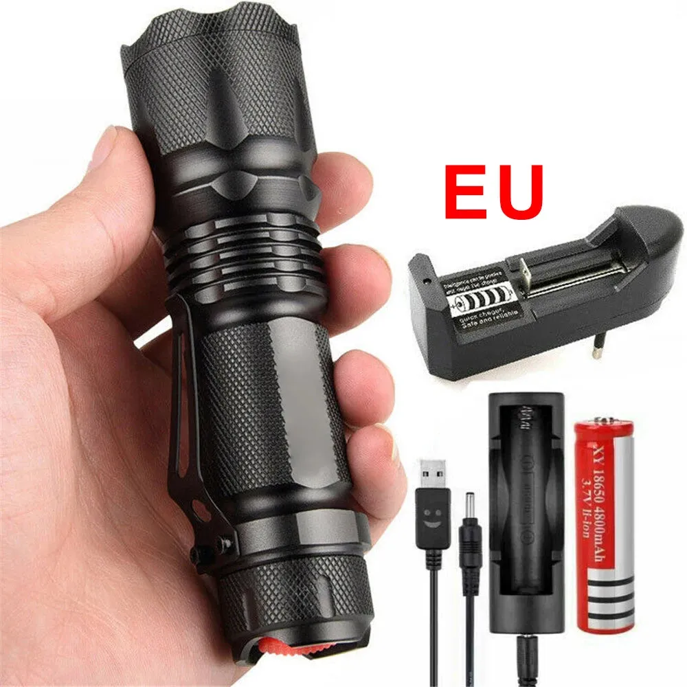 Zoomable LED Tactical Flashlight - 3 Modes
